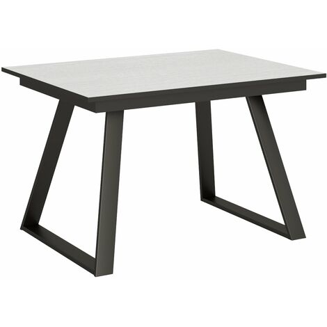 Tavolo Allungabile 120-180x90x74 cm Bernadette Bianco Frassino