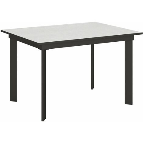 Tavolo Allungabile 120-180x90x74 cm Cumar Bianco Frassino