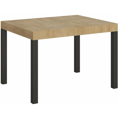 Tavolo Allungabile 120-204x80x77 cm Everyday Quercia Natura e Antracite