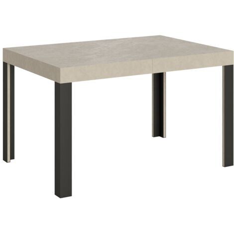 Tavolo Allungabile 120-204x80x77 cm Linea Cashmere Telaio Antracite