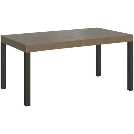 Tavolo allungabile 120/224x90 cm Everyday Premium tortora gambe antracite