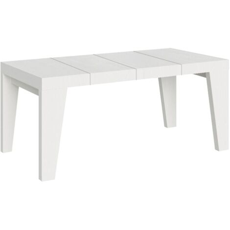 Tavolo allungabile 120/224x90 cm Naxy Premium bianco frassino