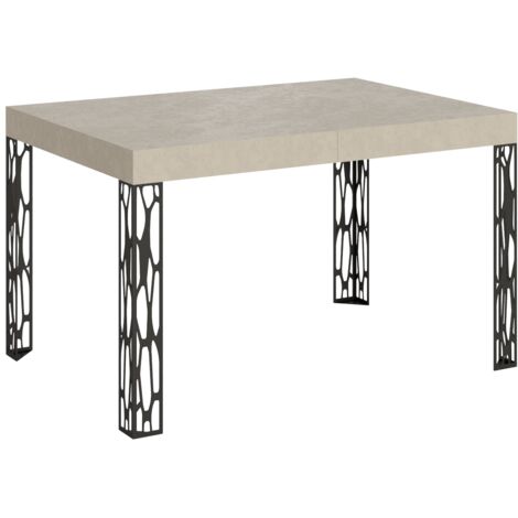 Tavolo Allungabile 120-224x90x77 cm Ghibli Cashmere Telaio Antracite