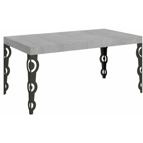 Tavolo Allungabile 120/224x90x77 cm Karamay Premium Cemento