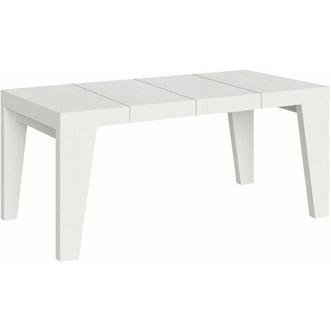 Tavolo Allungabile 120/224x90x77 cm Naxy Premium Bianco Frassino