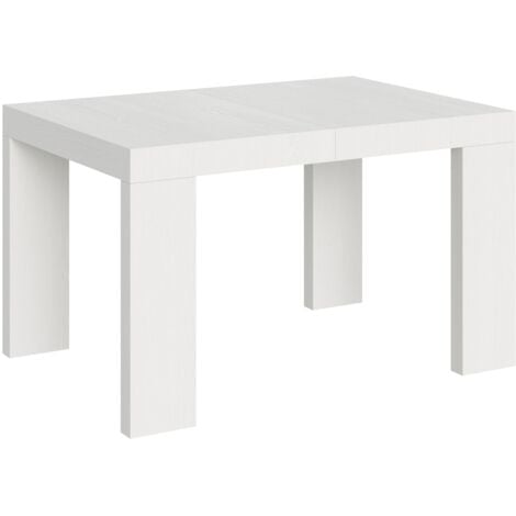 Tavolo Allungabile 120/224x90x77 cm Roxell Bianco Frassino