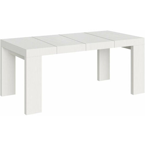 Tavolo Allungabile 120/224x90x77 cm Roxell Premium Bianco Frassino