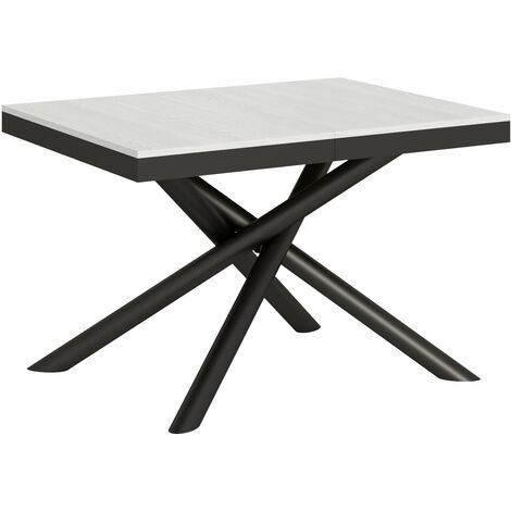 Tavolo Allungabile 120-224x90x80 cm Famas Evolution Bianco Frassino