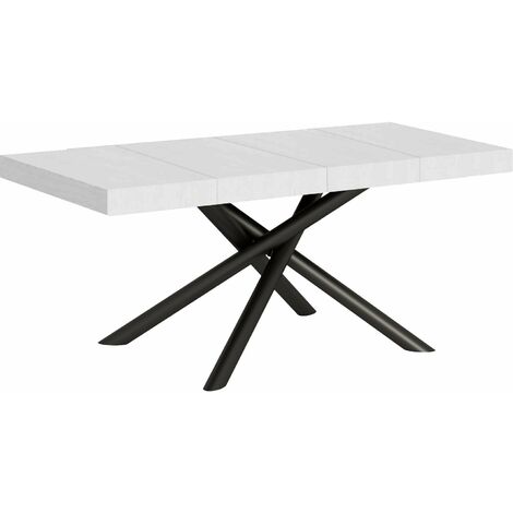 Tavolo Allungabile 130/234x90x77 cm Famas Premium Bianco Frassino