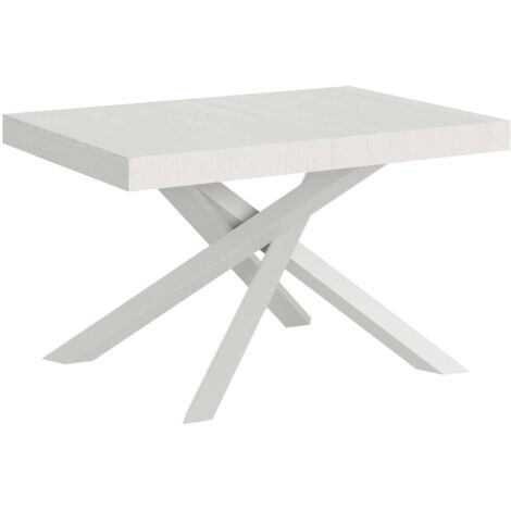 Tavolo Allungabile 130-234x90x77 cm Volantis Bianco Frassino Telaio Bianco