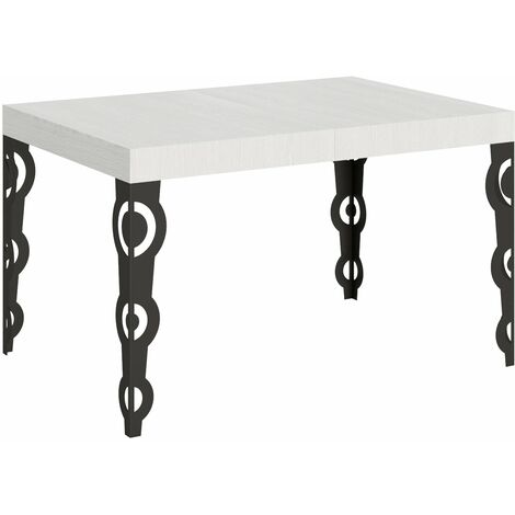 Tavolo Allungabile 130-390x90x77 cm Karamay Bianco Frassino