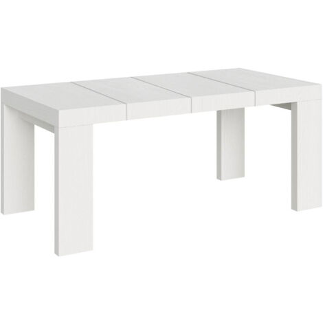 Tavolo Allungabile 130/390x90x77 cm Roxell Premium Bianco Frassino
