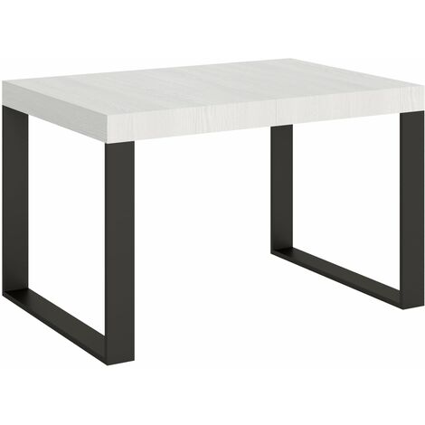Tavolo Allungabile 130-390x90x77 cm Tecno Premium Bianco Frassino