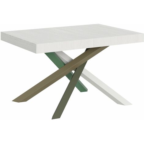Tavolo Allungabile 130-390x90x77 cm Volantis Bianco Frassino