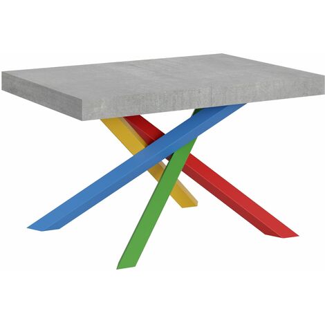 Tavolo Allungabile 130-390x90x77 cm Volantis Cemento