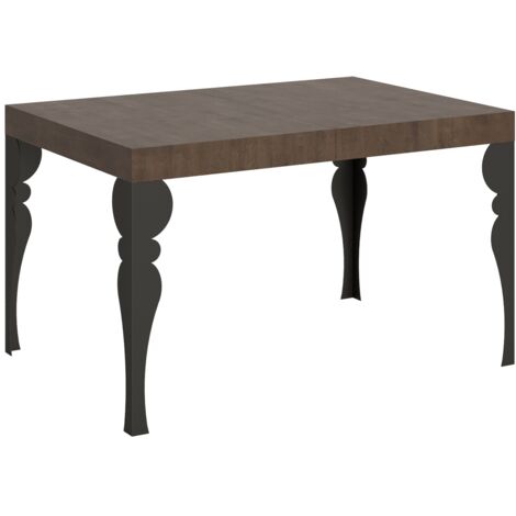 Tavolo allungabile 140/224x80cm Paxon noce gambe antracite