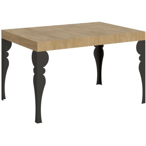 Tavolo allungabile 140/224x80cm Paxon quercia natura gambe antracite