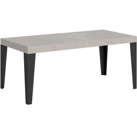Tavolo allungabile 140/244x90 cm Flame Premium cashmere gambe antracite