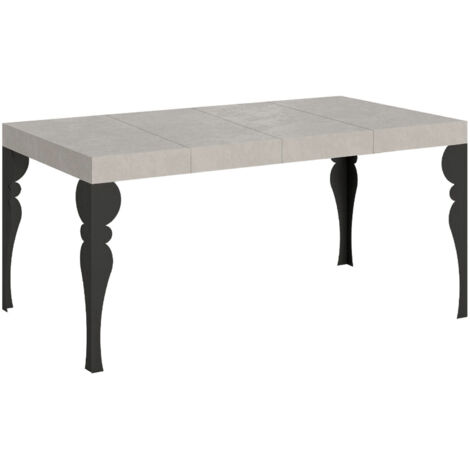 Tavolo allungabile 140/244x90 cm Paxon Premium cashmere gambe antracite