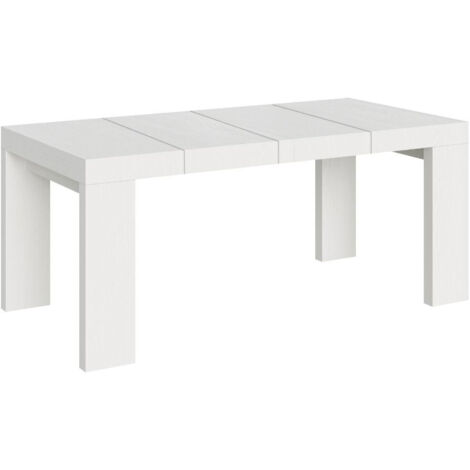 Tavolo allungabile 140/244x90 cm Roxell Premium bianco frassino