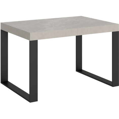 Tavolo allungabile 140/244x90 cm Tecno cashmere gambe antracite
