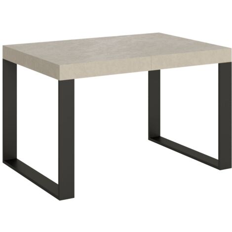 Tavolo Allungabile 140-244x90x77 cm Tecno Cashmere Gambe Antracite