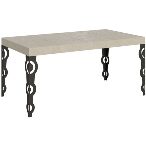 Tavolo Allungabile 140-400x90x77 cm Karamay Premium Cashmere Telaio Antracite