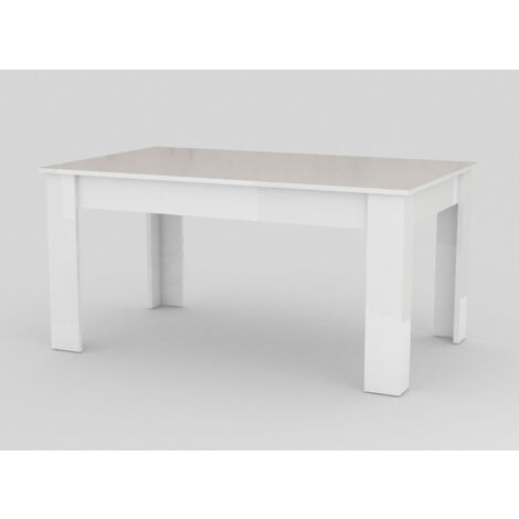 Tavolo Allungabile 160/210x90x75 cm Jesi Bianco Lucido