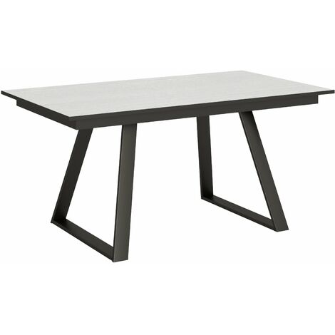 Tavolo Allungabile 160-220x90x74 cm Bernadette Bianco Frassino