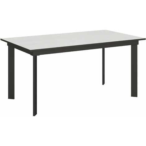 Tavolo Allungabile 160-220x90x74 cm Cumar Bianco Frassino