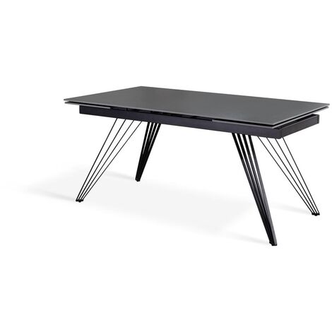 Tavolo Allungabile 160/240x90x76 cm in Ceramica Match 1 Grigio Vintage