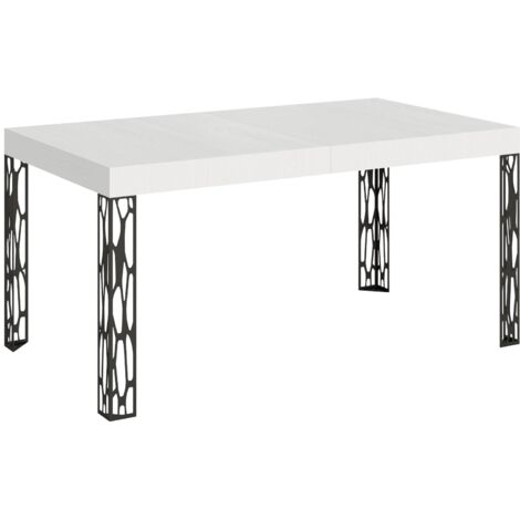 Tavolo Allungabile 160-244x80x77 cm Ghibli Bianco Frassino