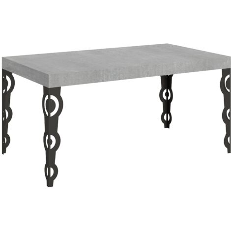 Tavolo Allungabile 160-244x80x77 cm Karamay Cemento