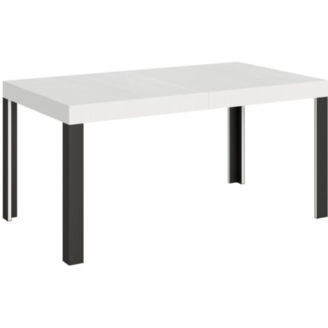 Tavolo Allungabile 160-244x80x77 cm Linea Bianco Frassino