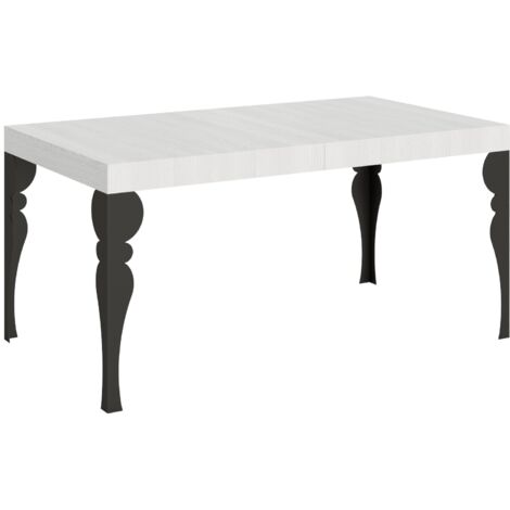 Tavolo Allungabile 160-244x80x77 cm Paxon Bianco Frassino