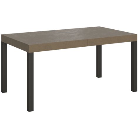 Tavolo allungabile 160/264x90 cm Everyday Premium tortora gambe antracite
