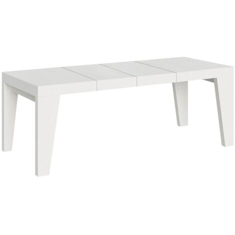 Tavolo allungabile 160/264x90 cm Naxy Premium bianco frassino
