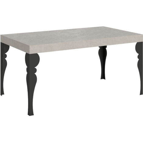 Tavolo allungabile 160/264x90 cm Paxon Premium cashmere gambe antracite