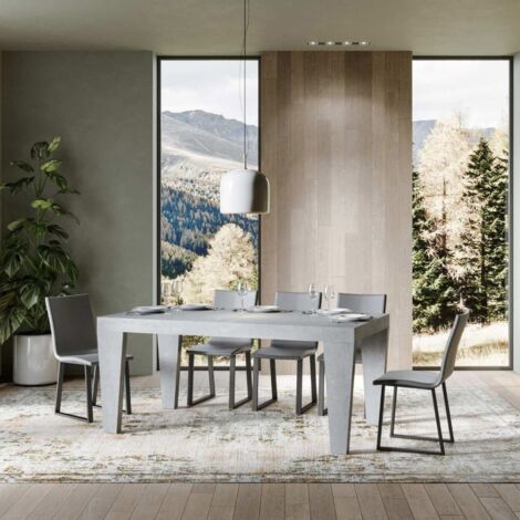 Tavolo allungabile 160/264x90 cm Spimbo cemento