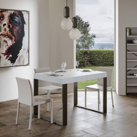 Tavolo allungabile 160/264x90 cm Tecno Premium noce gambe antracite