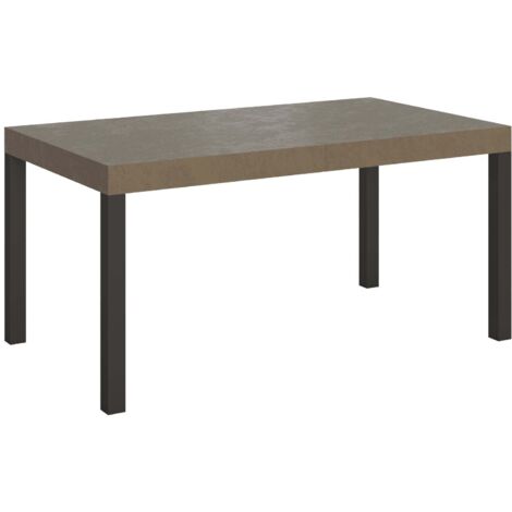 Tavolo Allungabile 160-264x90x77 cm Everyday Tortora Gambe Antracite