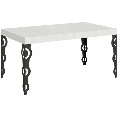 Tavolo Allungabile 160-264x90x77 cm Karamay Bianco Frassino