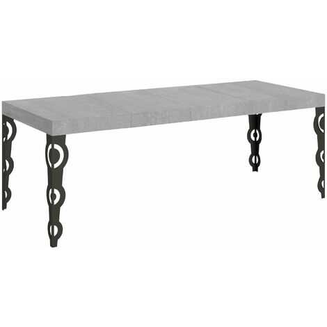 Tavolo Allungabile 160/264x90x77 cm Karamay Premium Cemento