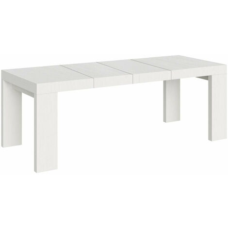 Tavolo Allungabile 160/264x90x77 cm Roxell Premium Bianco Frassino