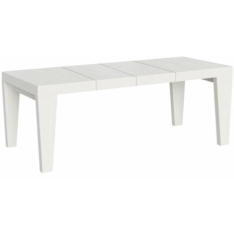 Tavolo Allungabile 160/264x90x77 cm Spimbo Premium Bianco Frassino