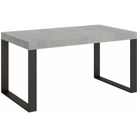 Tavolo Allungabile 160-264x90x77 cm Tecno Cemento
