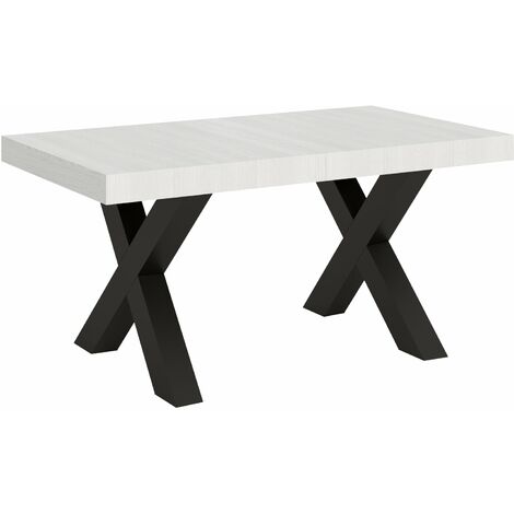 Tavolo Allungabile 160-264x90x77 cm Traffic Bianco Frassino
