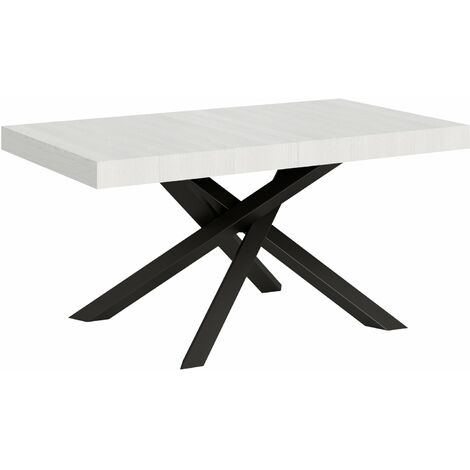 Tavolo Allungabile 160-264x90x77 cm Volantis Bianco Frassino