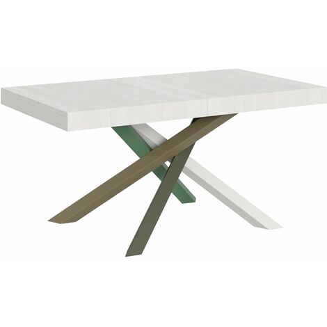 Tavolo Allungabile 160-264x90x77 cm Volantis Bianco Frassino