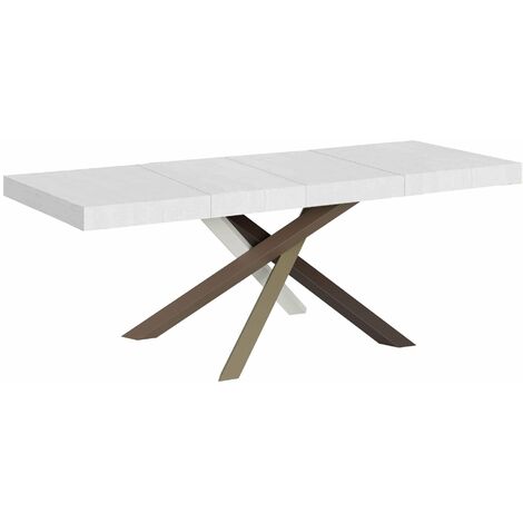 Tavolo Allungabile 160/264x90x77 cm Volantis Premium Bianco Frassino